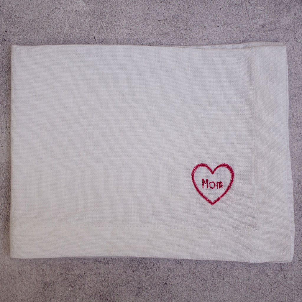 Kit Mantel + Servilleta Mom Heart