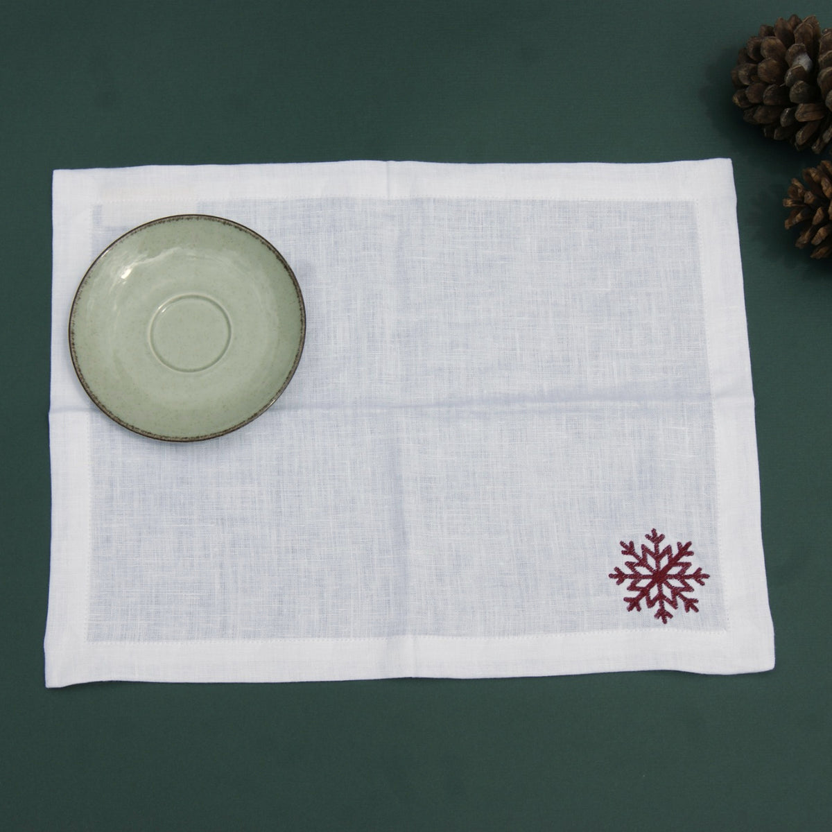 Kit Mantel individual + Servilleta First snow