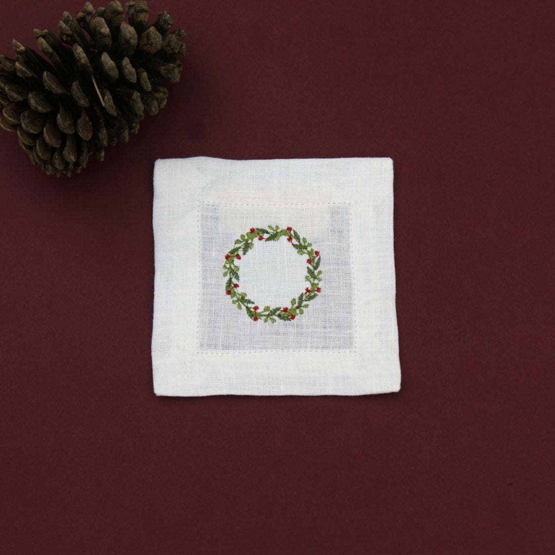 Kit Mantel individual + Servilleta + coctelera The Holly days