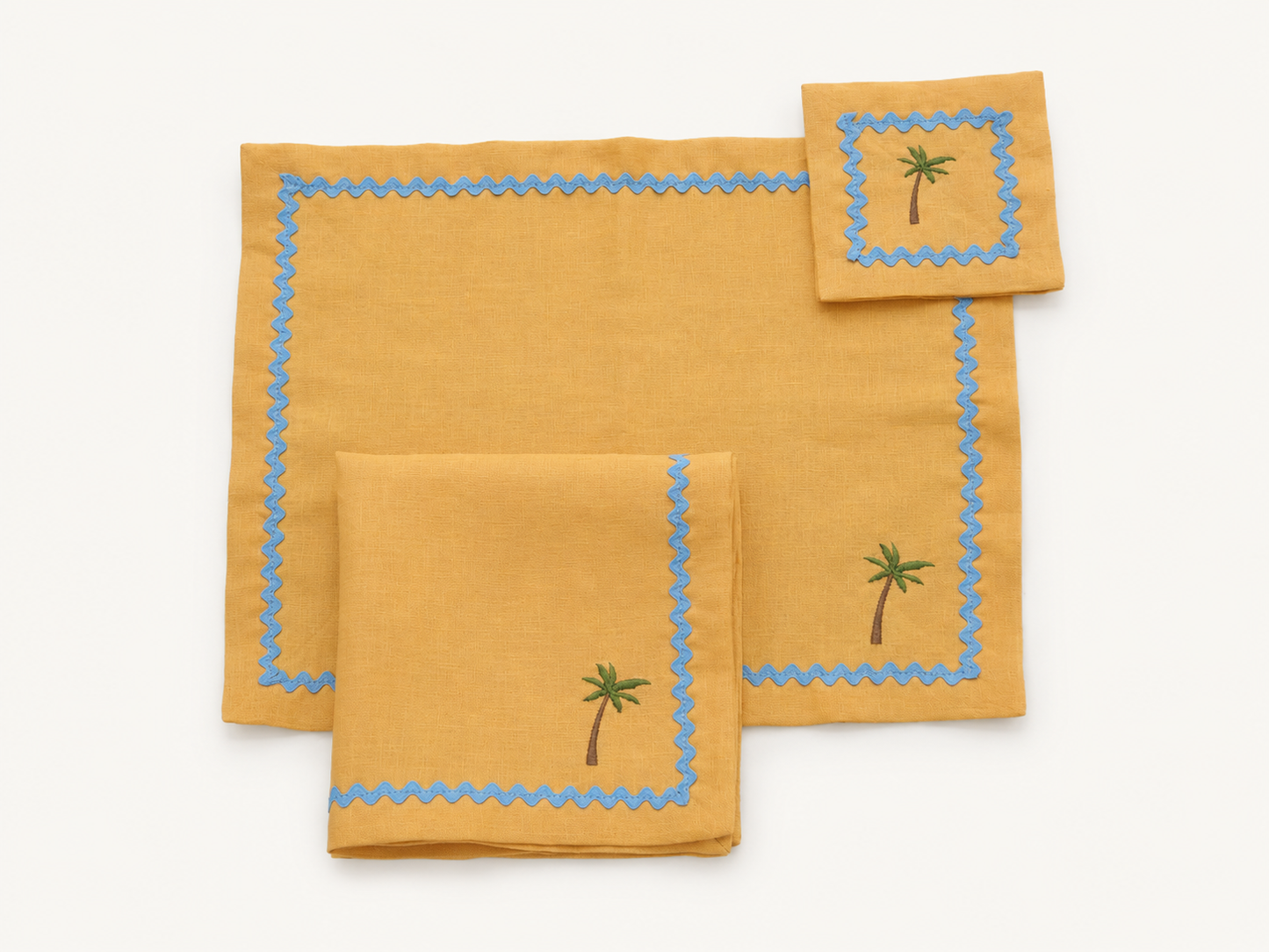 Kit Mantel + Servilleta + Coctelera La Sombra - Palmera