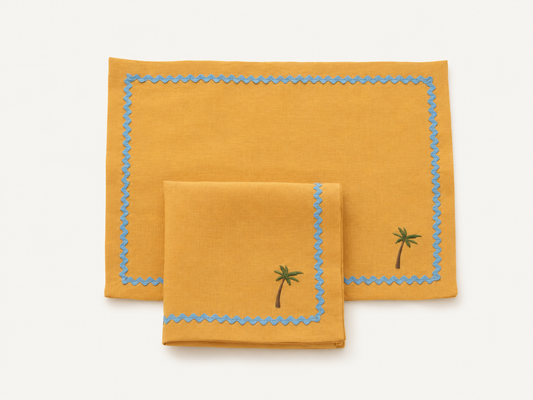 Kit Mantel + Servilleta La Sombra - Palmera