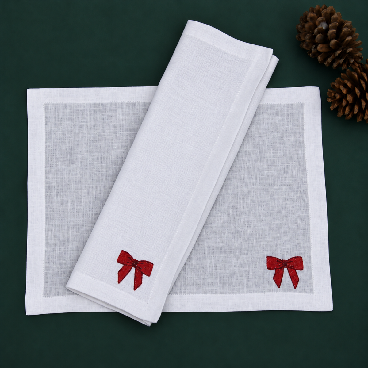 Kit Mantel individual + Servilleta Secret Santa